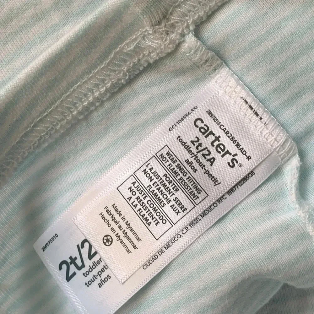 Carter’s Bundle 4 Piece Pajamas Set Toddler 2T New